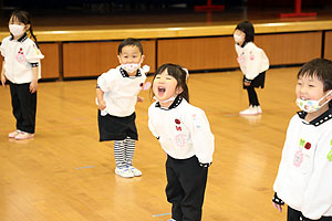 体操教室　笑顔いっぱい！　楽しかったね！　うさぎ