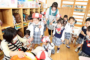 入園3日目の様子です　年少組