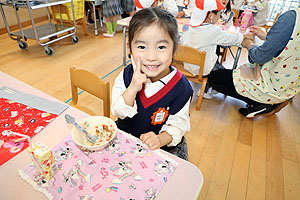 給食おいしかったね　年少組