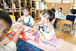 給食おいしかったね　年少組