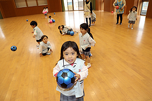 ボール遊び　楽しかったね‼　ぱんだ