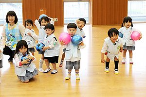 ボール遊び　楽しかったね‼　ぱんだ