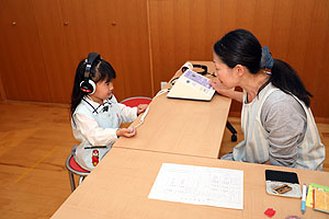 視力・聴力検査がありました　　年長組