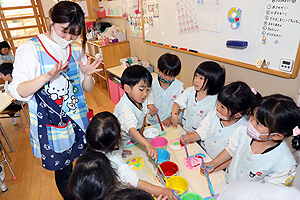 デカルコマニー　楽しかったね‼　ばら