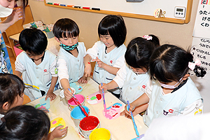 デカルコマニー　楽しかったね‼　ばら