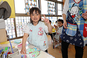 デカルコマニー　楽しかったね‼　ばら