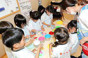 デカルコマニー　楽しかったね‼　ばら