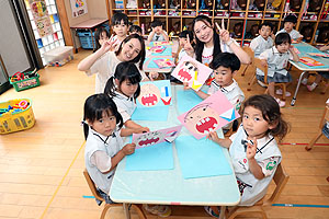 はみがきの制作　うさぎ
