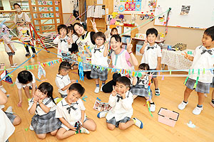 洗濯ばさみ遊び！楽しかったね　たんぽぽ