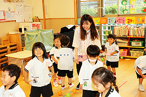 ボール遊び　楽しかったね！　きりん