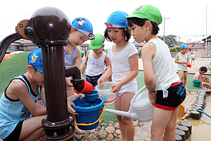 エンゼルパークで水遊び‼　涼しかったね　　B・D