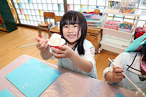 こむぎ粘土で遊びました！　C