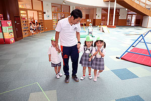 とまとんときゅうちゃんが応援にきてくれました
