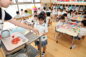 みんなで育てたトマト🍅　最高に美味しかったね　A