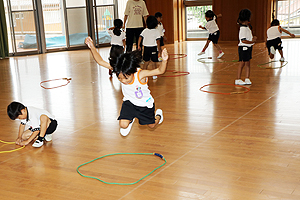 体操教室たのしかったね　　すみれ