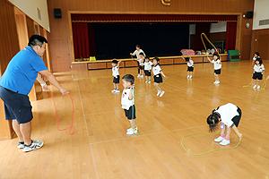 体操教室たのしかったね　　すみれ