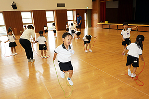 体操教室たのしかったね　　すみれ