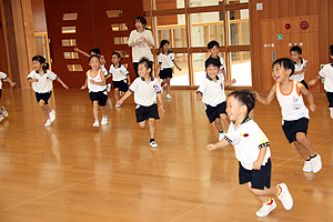 体操教室たのしかったね　　すみれ