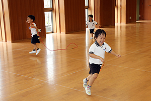 体操教室たのしかったね　　すみれ