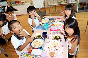 エンゼル野菜畑のトマトを食べました　C