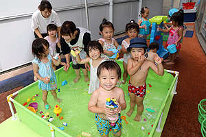 水遊び‼　たのしかったね　　ひよこ