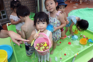 水遊び‼　たのしかったね　　ひよこ