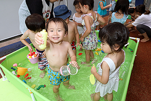 水遊び‼　たのしかったね　　ひよこ