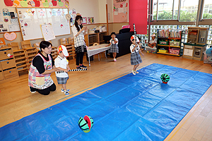 スイカ割りゲーム大会‼　　きりん