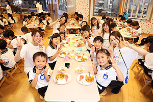 年長お泊り保育4・食育のお話とスペシャルディナー