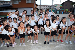 年長お泊り保育５・キャンプファイヤー・花火大会
