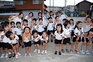 年長お泊り保育５・キャンプファイヤー・花火大会