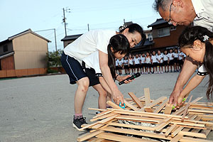 年長お泊り保育５・キャンプファイヤー・花火大会