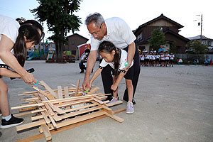 年長お泊り保育５・キャンプファイヤー・花火大会