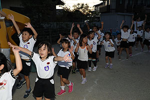 年長お泊り保育５・キャンプファイヤー・花火大会