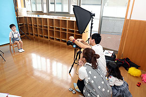 卒園アルバムの写真撮影　　C・D・E