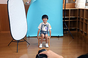 卒園アルバムの写真撮影　　C・D・E