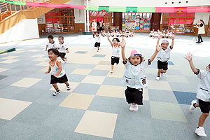 かけっこの練習　年少組