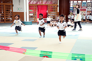 かけっこの練習　年少組