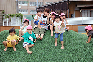 園庭あそび　大好き‼　　ひよこ
