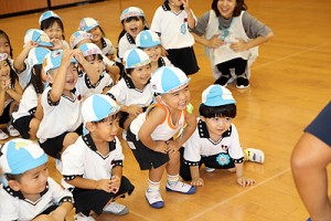 体操教室　かけっこ頑張ったね！　こあら
