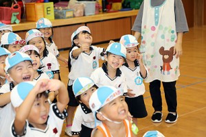 体操教室　かけっこ頑張ったね！　こあら