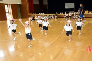 体操教室　   かけっこ頑張ったね！　うさぎ・ことり