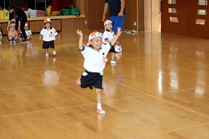 体操教室　   かけっこ頑張ったね！　りす・きりん
