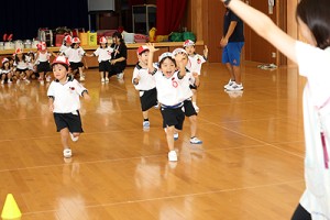 体操教室　   かけっこ頑張ったね！　りす・きりん