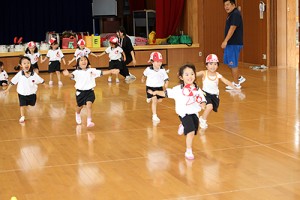 体操教室　   かけっこ頑張ったね！　りす・きりん