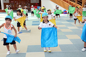 運動会のリズム活動　ひまわり・さくら・たんぽぽ