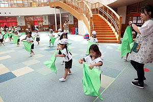 運動会のリズム活動　ひまわり・さくら・たんぽぽ