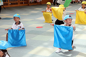 運動会のリズム活動　ひまわり・さくら・たんぽぽ