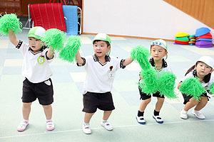 運動会のリズム活動　うさぎ・りす・ことり