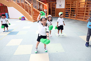 運動会のリズム活動　うさぎ・りす・ことり